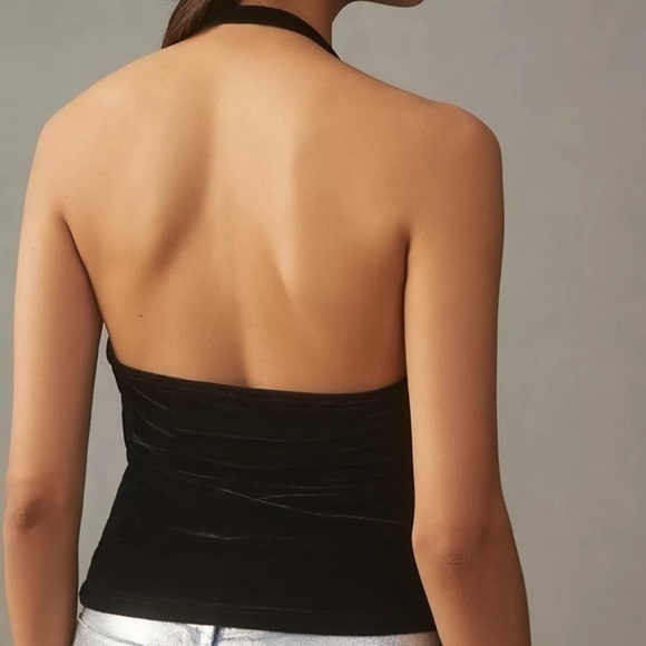 Anthropologie Cowl-Neck Velvet Top - Picture 4 of 4